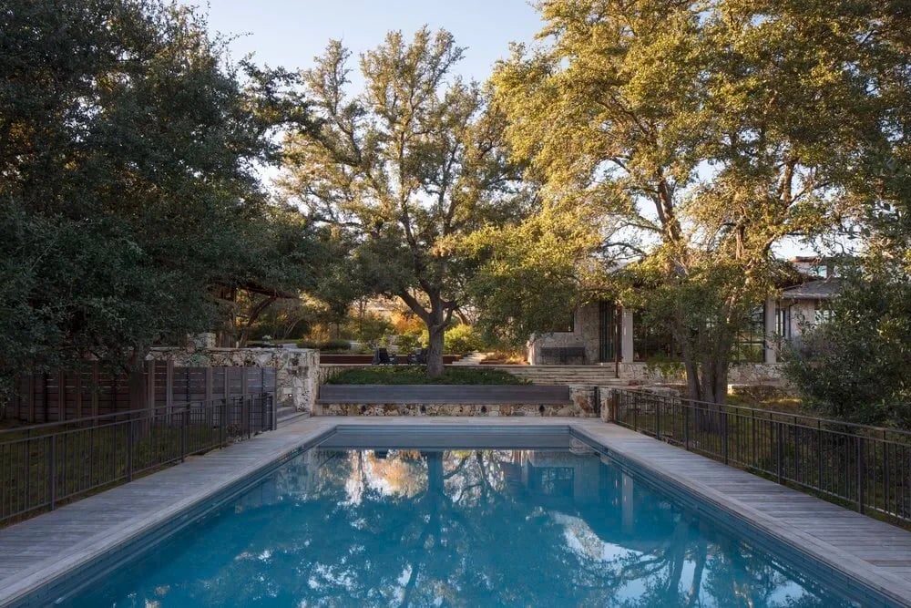Canyon Retreat custom pool by Modern Pools in Hill Country