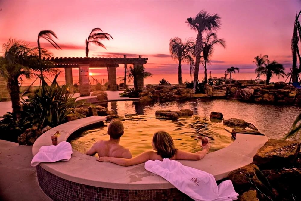 Falcon Point Lodge custom pool by Modern Pools in Lake Travis