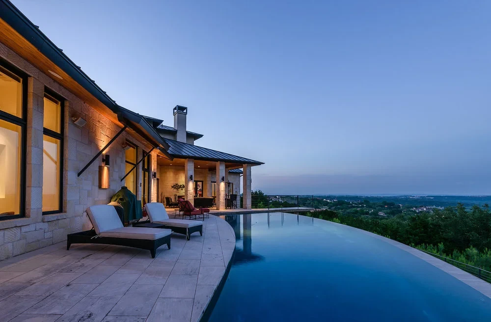 Art House custom pool by Modern Pools in Austin