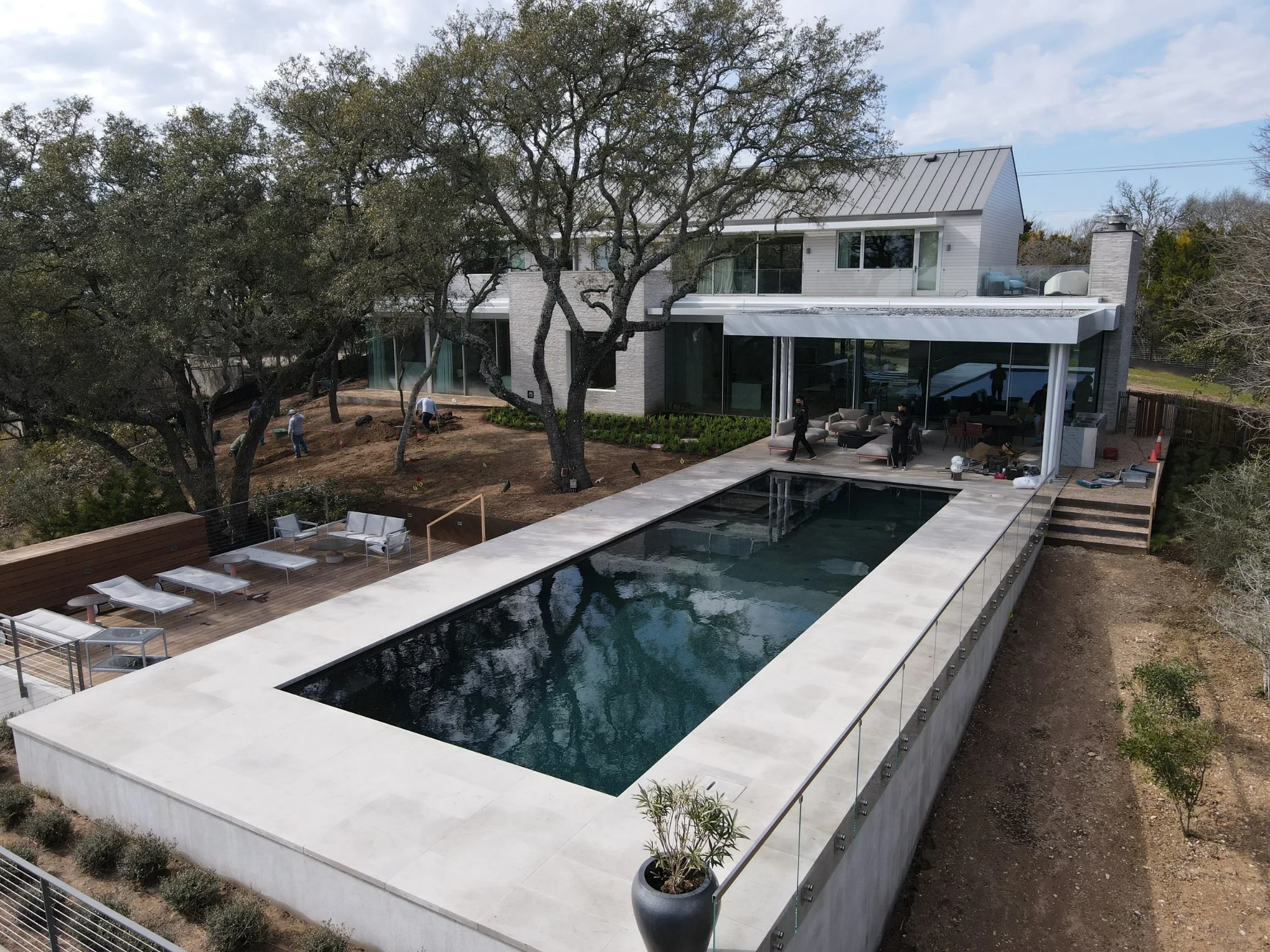 Terrace View custom pool by Modern Pools in Austin