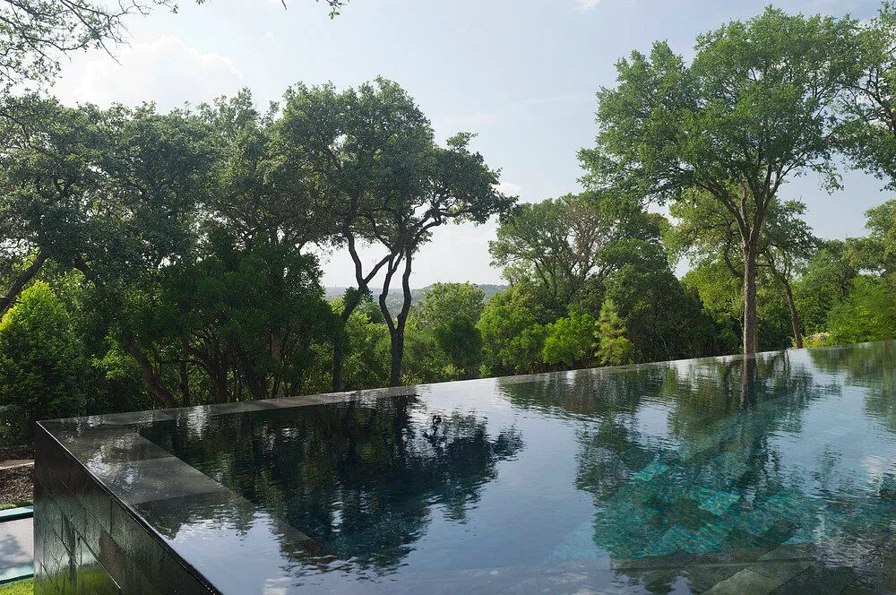 Refinished pool interior and new coping by Modern Pools